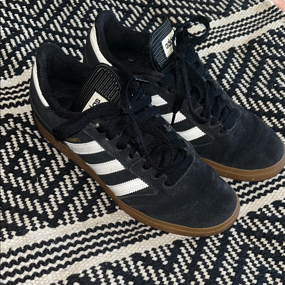 Adidas Men's Black and White Sneakers